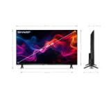 Sharp 40GF2265E, 40" LED GOOGLE TV, FHD 1920 x 1080, Frameless, DVB-T/T2/C/S/S2, Active Motion 400, Speaker 2x8W, Dolby Digital, DTS HD, HDR10, Google Assistant, Google Cast, 2xHDMI, 3.5mm Headphone jack / line-out, USB, Wi-Fi, Bluetooth, LAN, Mini Compo