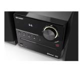 Sharp Audio Systems XL-B512(BK), HI-FI MICRO SYSTEM, 45W total max power output, FM PLL tuner, Bluetooth v5.0, CD player, USB, 3.5mm Aux-in / line-in, wooden speaker, Black