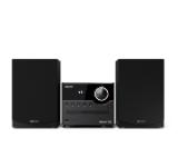 Sharp Audio Systems XL-B512(BK), HI-FI MICRO SYSTEM, 45W total max power output, FM PLL tuner, Bluetooth v5.0, CD player, USB, 3.5mm Aux-in / line-in, wooden speaker, Black