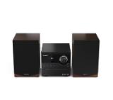 Sharp Audio Systems XL-B512(BR), HI-FI MICRO SYSTEM, 45W total max power output, FM PLL tuner, Bluetooth v5.0, CD player, USB playback, 3.5mm Aux-in / line-in, wooden speaker, Brown
