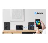 Sharp Audio Systems XL-B514(BK), HI-FI MICRO SYSTEM, 40W (peak), FM radio with RDS,  Bluetooth v5.0, CD player, USB MP3 playback, 3.5mm Headphone jack / line-out, wooden speaker, Black