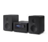 Sharp Audio Systems XL-B514(BK), HI-FI MICRO SYSTEM, 40W (peak), FM radio with RDS,  Bluetooth v5.0, CD player, USB MP3 playback, 3.5mm Headphone jack / line-out, wooden speaker, Black