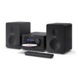 Sharp Audio Systems XL-B514(BK), HI-FI MICRO SYSTEM, 40W (peak), FM radio with RDS,  Bluetooth v5.0, CD player, USB MP3 playback, 3.5mm Headphone jack / line-out, wooden speaker, Black
