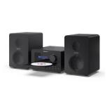 Sharp Audio Systems XL-B514(BK), HI-FI MICRO SYSTEM, 40W (peak), FM radio with RDS,  Bluetooth v5.0, CD player, USB MP3 playback, 3.5mm Headphone jack / line-out, wooden speaker, Black