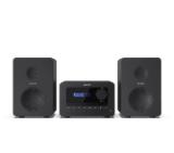 Sharp Audio Systems XL-B514(BK), HI-FI MICRO SYSTEM, 40W (peak), FM radio with RDS,  Bluetooth v5.0, CD player, USB MP3 playback, 3.5mm Headphone jack / line-out, wooden speaker, Black