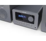 Sharp Audio Systems XL-B514(GY), HI-FI MICRO SYSTEM, 40W (peak), FM radio with RDS,  Bluetooth v5.0, CD player, USB MP3 playback, 3.5mm Headphone jack / line-out, wooden speaker, Gray