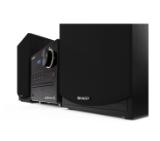 Sharp Audio Systems XL-B517D(BK), HI-FI MICRO SYSTEM, 45W total max power output, DAB+ and FM tuner with RDS, Bluetooth v5.0, CD player, USB playback, 3.5mm Aux-in / line-in, Headphone jack, wooden speaker, Black
