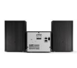 Sharp Audio Systems XL-B517D(BK), HI-FI MICRO SYSTEM, 45W total max power output, DAB+ and FM tuner with RDS, Bluetooth v5.0, CD player, USB playback, 3.5mm Aux-in / line-in, Headphone jack, wooden speaker, Black