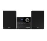 Sharp Audio Systems XL-B517D(BK), HI-FI MICRO SYSTEM, 45W total max power output, DAB+ and FM tuner with RDS, Bluetooth v5.0, CD player, USB playback, 3.5mm Aux-in / line-in, Headphone jack, wooden speaker, Black
