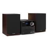 Sharp Audio Systems XL-B517D(BR), HI-FI MICRO SYSTEM, 45W total max power output, DAB+ and FM tuner with RDS, Bluetooth v5.0, CD player, USB playback, 3.5mm Aux-in / line-in, Headphone jack, wooden speaker, Brown