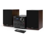 Sharp Audio Systems XL-B517D(BR), HI-FI MICRO SYSTEM, 45W total max power output, DAB+ and FM tuner with RDS, Bluetooth v5.0, CD player, USB playback, 3.5mm Aux-in / line-in, Headphone jack, wooden speaker, Brown