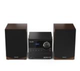 Sharp Audio Systems XL-B517D(BR), HI-FI MICRO SYSTEM, 45W total max power output, DAB+ and FM tuner with RDS, Bluetooth v5.0, CD player, USB playback, 3.5mm Aux-in / line-in, Headphone jack, wooden speaker, Brown