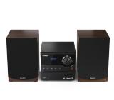 Sharp Audio Systems XL-B517D(BR), HI-FI MICRO SYSTEM, 45W total max power output, DAB+ and FM tuner with RDS, Bluetooth v5.0, CD player, USB playback, 3.5mm Aux-in / line-in, Headphone jack, wooden speaker, Brown