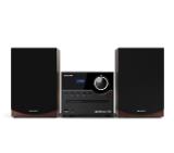 Sharp Audio Systems XL-B517D(BR), HI-FI MICRO SYSTEM, 45W total max power output, DAB+ and FM tuner with RDS, Bluetooth v5.0, CD player, USB playback, 3.5mm Aux-in / line-in, Headphone jack, wooden speaker, Brown