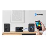 Sharp Audio Systems XL-B520D(BK), HI-FI MICRO SYSTEM, 40 (peak), DAB+/DAB and FM radio with RDS, Bluetooth v5.0, CD player, USB MP3 playback, 3.5mm Headphone jack / line-out, wooden speaker, Black