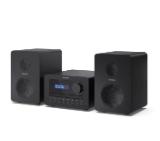 Sharp Audio Systems XL-B520D(BK), HI-FI MICRO SYSTEM, 40 (peak), DAB+/DAB and FM radio with RDS, Bluetooth v5.0, CD player, USB MP3 playback, 3.5mm Headphone jack / line-out, wooden speaker, Black