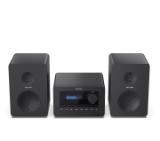 Sharp Audio Systems XL-B520D(BK), HI-FI MICRO SYSTEM, 40 (peak), DAB+/DAB and FM radio with RDS, Bluetooth v5.0, CD player, USB MP3 playback, 3.5mm Headphone jack / line-out, wooden speaker, Black