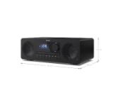 Sharp Audio Systems XL-B720D(BK), ALL-IN-ONE HI-FI SYSTEM, 60(peak), DAB+/DAB and FM radio with RDS, Bluetooth v5.0, CD player, USB MP3 playback, 3.5mm Headphone jack / line-out, wooden speaker, Black