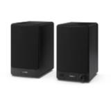 Sharp Audio Systems CP-SS30(BK), Hifi Systems BOOKSHELF SPEAKERS 60W (2 x 30W) RMS 2, Bluetooth v5.0, USB playback, MP3 Audio decoder, RCA L/R In, 3.5mm Aux-in / line-in, Digital optical-in, Wooden speaker, Black