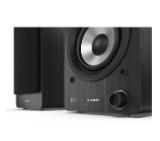 Sharp Audio Systems CP-SS30(BK), Hifi Systems BOOKSHELF SPEAKERS 60W (2 x 30W) RMS 2, Bluetooth v5.0, USB playback, MP3 Audio decoder, RCA L/R In, 3.5mm Aux-in / line-in, Digital optical-in, Wooden speaker, Black