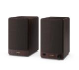 Sharp Audio Systems CP-SS30(BR), Hifi Systems BOOKSHELF SPEAKERS 60W (2 x 30W) RMS 2, Bluetooth v5.0, USB playback, MP3 Audio decoder, RCA L/R In, 3.5mm Aux-in / line-in, Digital optical-in, Wooden speaker, Brown