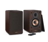 Sharp Audio Systems CP-SS30(BR), Hifi Systems BOOKSHELF SPEAKERS 60W (2 x 30W) RMS 2, Bluetooth v5.0, USB playback, MP3 Audio decoder, RCA L/R In, 3.5mm Aux-in / line-in, Digital optical-in, Wooden speaker, Brown