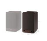 Sharp Audio Systems CP-SS30(BR), Hifi Systems BOOKSHELF SPEAKERS 60W (2 x 30W) RMS 2, Bluetooth v5.0, USB playback, MP3 Audio decoder, RCA L/R In, 3.5mm Aux-in / line-in, Digital optical-in, Wooden speaker, Brown