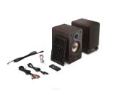 Sharp Audio Systems CP-SS30(BR), Hifi Systems BOOKSHELF SPEAKERS 60W (2 x 30W) RMS 2, Bluetooth v5.0, USB playback, MP3 Audio decoder, RCA L/R In, 3.5mm Aux-in / line-in, Digital optical-in, Wooden speaker, Brown
