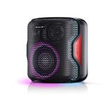 Sharp Speakers PS-919(BK), 2.1 PARTY SPEAKER SYSTEM, 2 x 2? Tweeter + 1 x 4? Subwoofer, max power output 130 W, 14 h play time by built in battery, True wireless Stereo, USB for playback, Bluetooth 5.0, Waterproof IPX5, Black