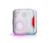 Sharp Speakers PS-919(WH), 2.1 PARTY SPEAKER SYSTEM, 2 x 2? Tweeter + 1 x 4? Subwoofer, max power output 130 W, 14 h play time by built in battery, True wireless Stereo, USB for playback, Bluetooth 5.0, Waterproof IPX5, White