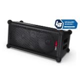 Sharp Speakers CP-LS100, SUMOBOX HIGH PERFORMANCE PORTABLE SPEAKER  120W RMS / 105dB via 2 x 8" woofers + 2 x 2" tweeters, 10 h play time by built in battery, Duo-mode/True Wireless Stereo (TWS), USB x2 (charging only), BT 5.0, 3.5mm Aux-in / line, Black