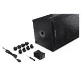 Sharp Speakers CP-LS200, SUMOBOX HIGH PERFORMANCE PORTABLE SPEAKER  200W RMS / 108dB via 2 x 10" woofers + 2 x 3" tweeters, 8 h play time by built in battery, Duo-mode/True Wireless Stereo (TWS), USB x2 (charging only), Bluetooth 5.0, 3.5mm Aux-in / line