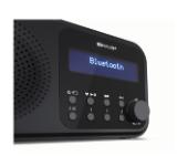 Sharp Radios DR-P420(BK), PORTABLE DIGITAL RADIO, Bluetooth 5.0, 20 DAB+/DAB/FM, Auto time/date, LCD Display, Dual alarm,Micro USB x1 (power supply),3.5mm Headphone jack / line-out, Black