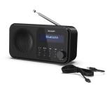 Sharp Radios DR-P420(BK), PORTABLE DIGITAL RADIO, Bluetooth 5.0, 20 DAB+/DAB/FM, Auto time/date, LCD Display, Dual alarm,Micro USB x1 (power supply),3.5mm Headphone jack / line-out, Black