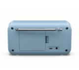 Sharp Radios DR-P420(BL), PORTABLE DIGITAL RADIO, Bluetooth 5.0, 20 DAB+/DAB/FM, Auto time/date, LCD Display, Dual alarm,Micro USB x1 (power supply),3.5mm Headphone jack / line-out, STEEL BLUE