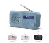 Sharp Radios DR-P420(BL), PORTABLE DIGITAL RADIO, Bluetooth 5.0, 20 DAB+/DAB/FM, Auto time/date, LCD Display, Dual alarm,Micro USB x1 (power supply),3.5mm Headphone jack / line-out, STEEL BLUE