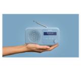 Sharp Radios DR-P420(BL), PORTABLE DIGITAL RADIO, Bluetooth 5.0, 20 DAB+/DAB/FM, Auto time/date, LCD Display, Dual alarm,Micro USB x1 (power supply),3.5mm Headphone jack / line-out, STEEL BLUE
