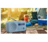 Sharp Radios DR-P420(BL), PORTABLE DIGITAL RADIO, Bluetooth 5.0, 20 DAB+/DAB/FM, Auto time/date, LCD Display, Dual alarm,Micro USB x1 (power supply),3.5mm Headphone jack / line-out, STEEL BLUE