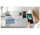 Sharp Radios DR-P420(BL), PORTABLE DIGITAL RADIO, Bluetooth 5.0, 20 DAB+/DAB/FM, Auto time/date, LCD Display, Dual alarm,Micro USB x1 (power supply),3.5mm Headphone jack / line-out, STEEL BLUE