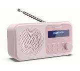 Sharp Radios DR-P420(PK), PORTABLE DIGITAL RADIO, Bluetooth 5.0, 20 DAB+/DAB/FM, Auto time/date, LCD Display, Dual alarm,Micro USB x1 (power supply),3.5mm Headphone jack / line-out, BLOSSOM PINK