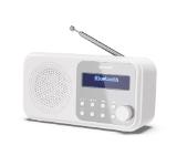 Sharp Radios DR-P420(WH), PORTABLE DIGITAL RADIO, Bluetooth 5.0, 20 DAB+/DAB/FM, Auto time/date, LCD Display, Dual alarm,Micro USB x1 (power supply),3.5mm Headphone jack / line-out, SNOWY WHITE
