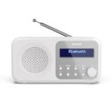 Sharp Radios DR-P420(WH), PORTABLE DIGITAL RADIO, Bluetooth 5.0, 20 DAB+/DAB/FM, Auto time/date, LCD Display, Dual alarm,Micro USB x1 (power supply),3.5mm Headphone jack / line-out, SNOWY WHITE