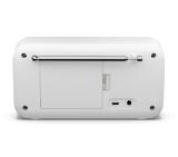Sharp Radios DR-P420(WH), PORTABLE DIGITAL RADIO, Bluetooth 5.0, 20 DAB+/DAB/FM, Auto time/date, LCD Display, Dual alarm,Micro USB x1 (power supply),3.5mm Headphone jack / line-out, SNOWY WHITE