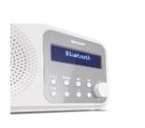 Sharp Radios DR-P420(WH), PORTABLE DIGITAL RADIO, Bluetooth 5.0, 20 DAB+/DAB/FM, Auto time/date, LCD Display, Dual alarm,Micro USB x1 (power supply),3.5mm Headphone jack / line-out, SNOWY WHITE