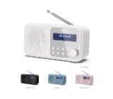Sharp Radios DR-P420(WH), PORTABLE DIGITAL RADIO, Bluetooth 5.0, 20 DAB+/DAB/FM, Auto time/date, LCD Display, Dual alarm,Micro USB x1 (power supply),3.5mm Headphone jack / line-out, SNOWY WHITE