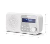 Sharp Radios DR-P420(WH), PORTABLE DIGITAL RADIO, Bluetooth 5.0, 20 DAB+/DAB/FM, Auto time/date, LCD Display, Dual alarm,Micro USB x1 (power supply),3.5mm Headphone jack / line-out, SNOWY WHITE