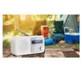 Sharp Radios DR-P420(WH), PORTABLE DIGITAL RADIO, Bluetooth 5.0, 20 DAB+/DAB/FM, Auto time/date, LCD Display, Dual alarm,Micro USB x1 (power supply),3.5mm Headphone jack / line-out, SNOWY WHITE