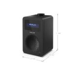 Sharp Radios DR-430(BK), DIGITAL RADIO, Bluetooth 5.0, 5W, 20 DAB+/DAB/FM, Auto time/date, LCD Display, Dual alarm, 3.5mm Headphone jack / line-out, Black