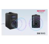 Sharp Radios DR-430(BK), DIGITAL RADIO, Bluetooth 5.0, 5W, 20 DAB+/DAB/FM, Auto time/date, LCD Display, Dual alarm, 3.5mm Headphone jack / line-out, Black