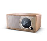 Sharp Radios DR-450(BR), DIGITAL RADIO, Bluetooth 4.2, 6W, 20 DAB+/DAB/FM, Auto time/date, LCD Display, Dual alarm with Sleep and Snooze, Dimmer function, Wooden speaker, Brown